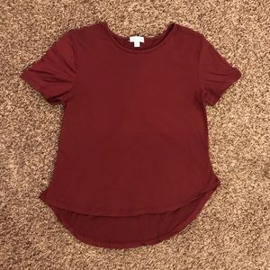 Ross maroon blouse